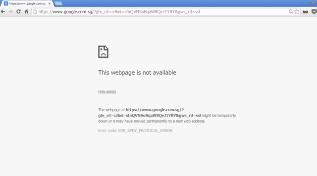 Hoe to Fix ERR_SPDY_PROTOCOL_ERROR in Google Chrome