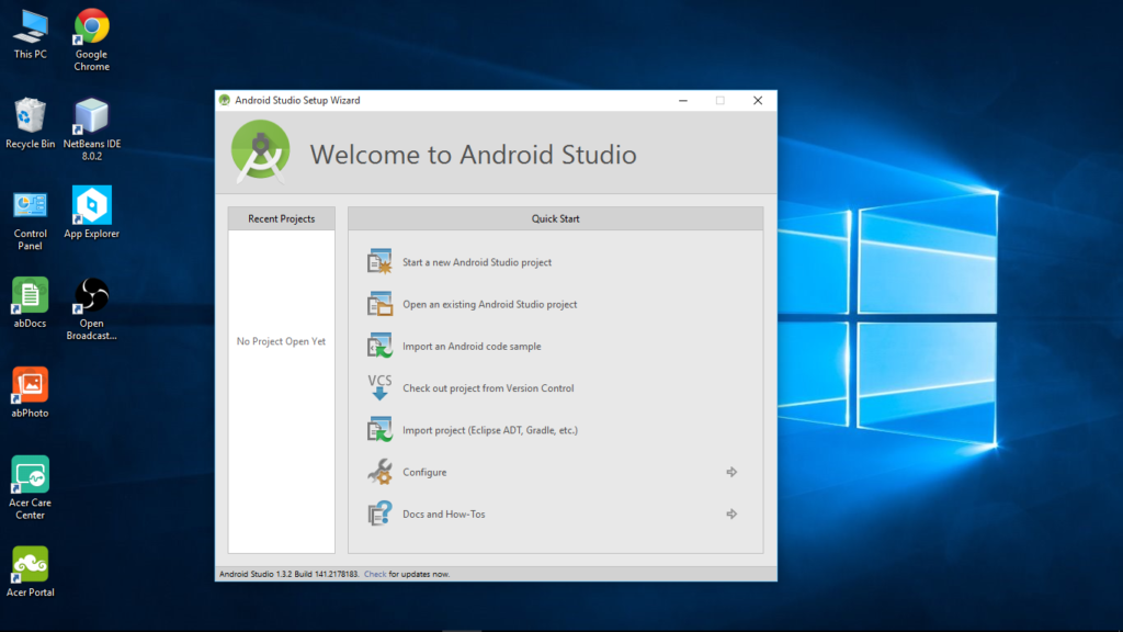 install android app on windows 10