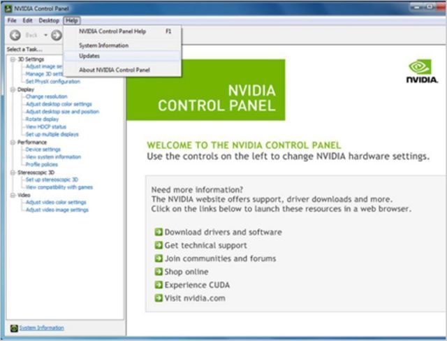 nvidia control panel display settings missing laptop